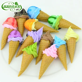 

Torch mini ice cream three-dimensional magnetic buckle refrigerator stickers magnets decoration artificial food