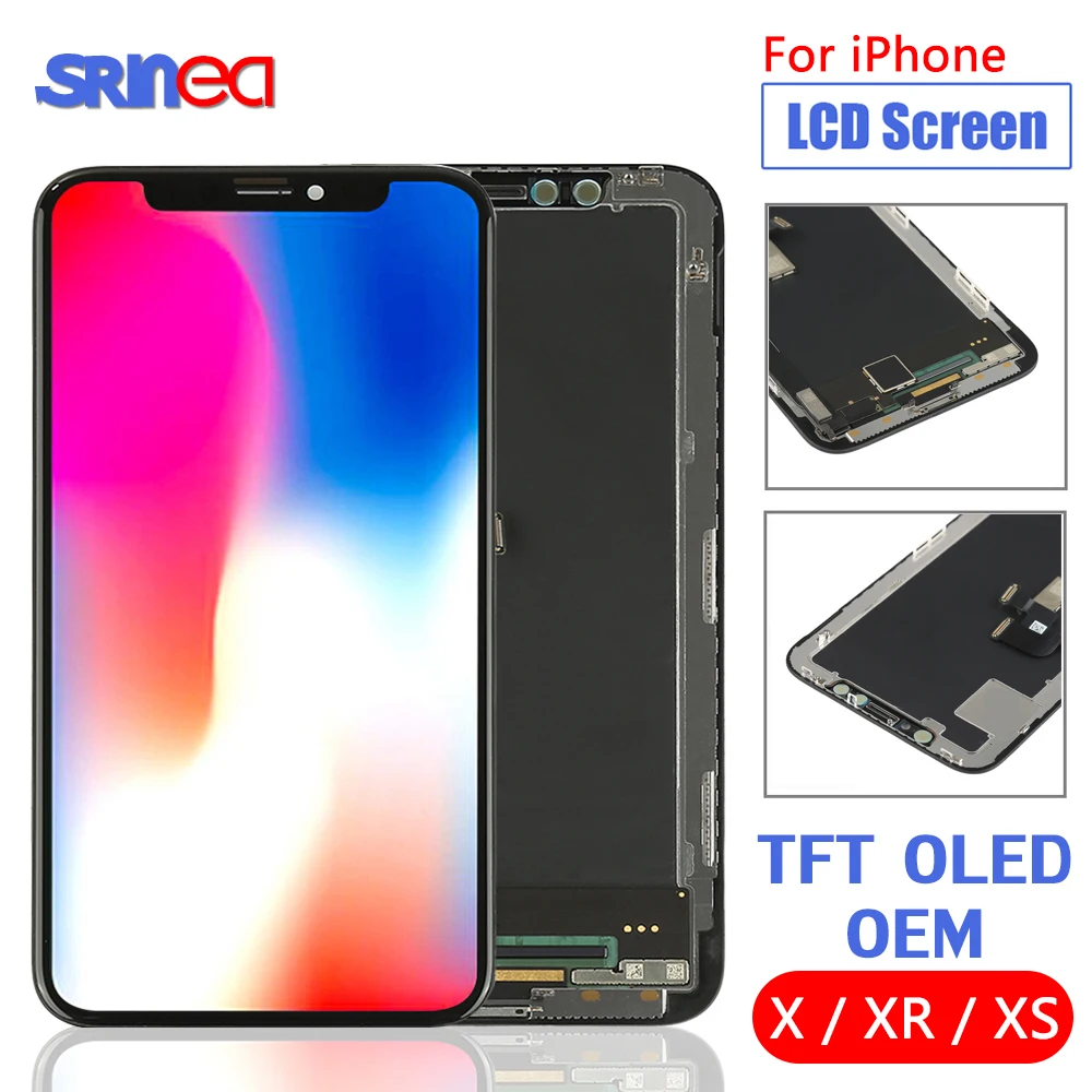

For Apple iPhone X S Max XR LCD Display For Tianma AMOLED OEM Touch Screen With Digitizer Replacement LCD Assembly Parts Black
