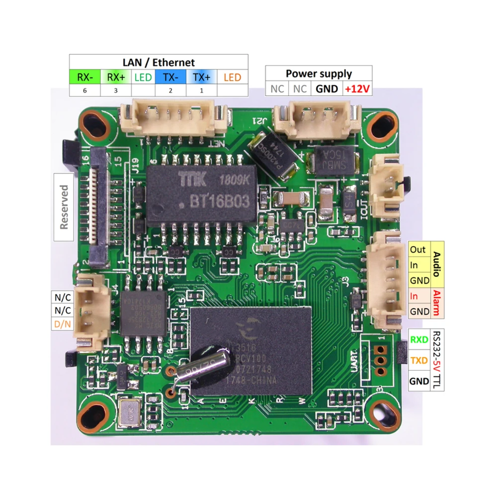 1080P Starlight IP Camera Module Sony 307 CMOS 2.0Megapixel Full High Definition Colored Night Vision Home Security Camera Board 2