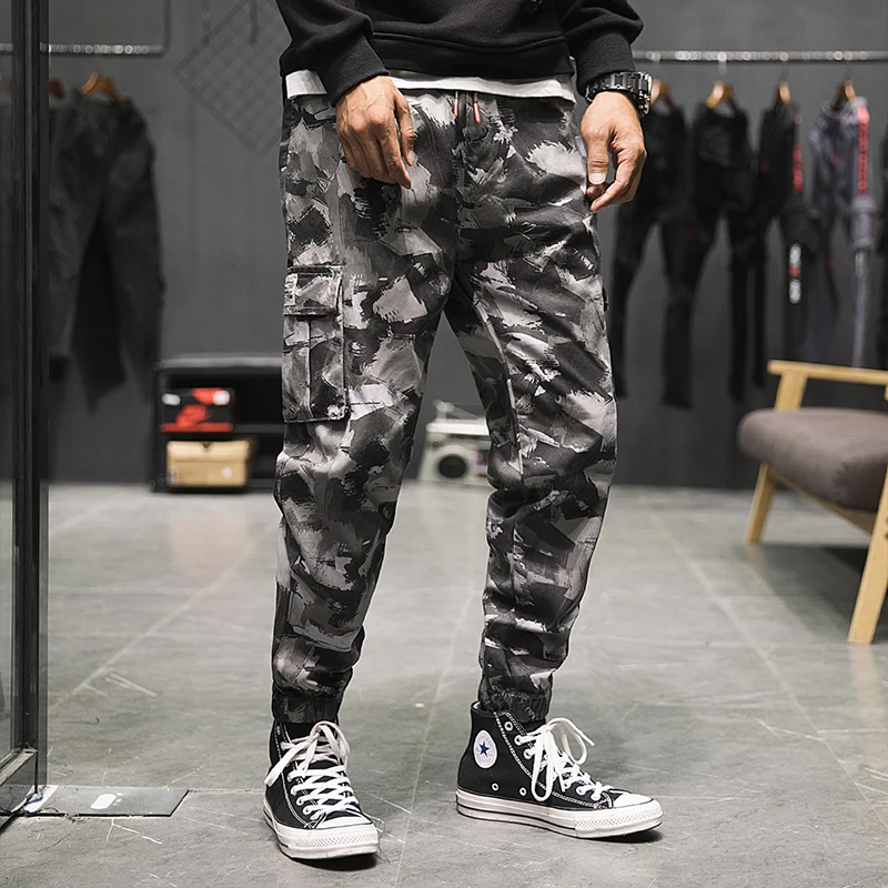 

Plus Size Men Tracksuit Camouflage Pants For Men Pocket Causal Military Trousers Homme Fitness Army Camo Pants 2019 Clothing