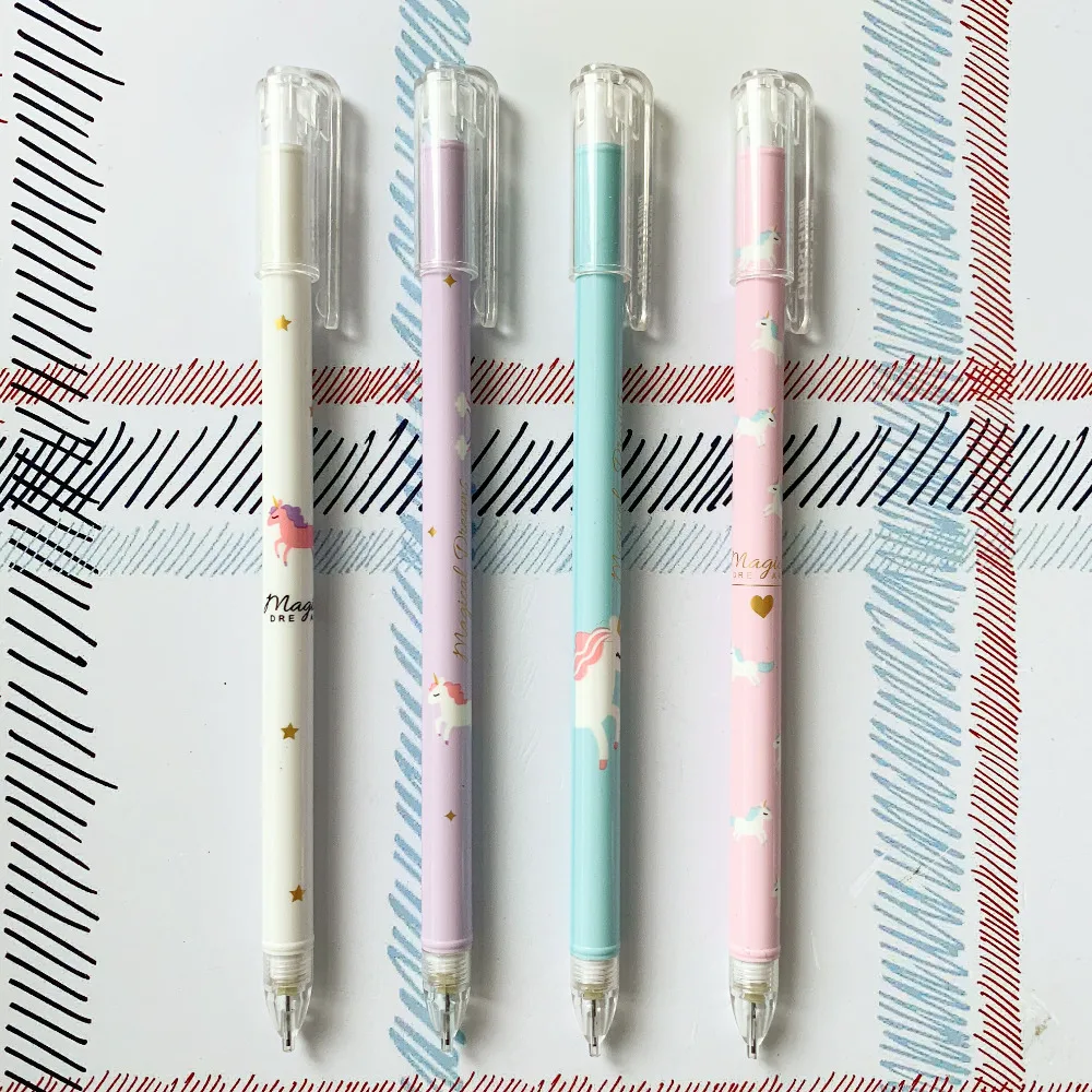 

3PCS Kawaii Unicorn Press Automatic Mechanical Pencils School Office Supply Student Stationery 0.5mm