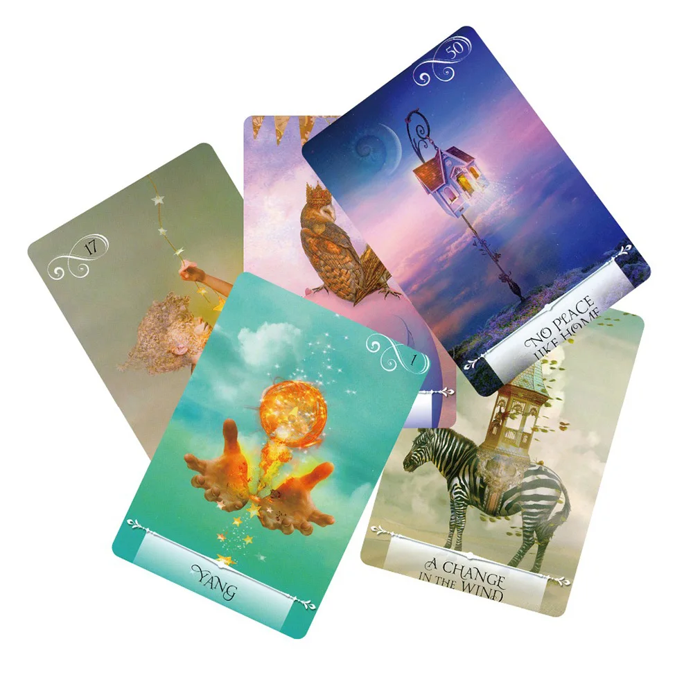 full English knowledge oracle cards deck, 52 cards, mysterious guidance read future tarot card game board game for girls full English knowledge oracle cards deck, 52 cards, mysterious guidance read future tarot card game board game for girls
