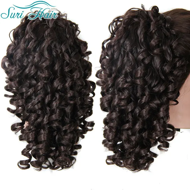 Synthetic Long Ponytail Fake Ponytails Afro Curly 20 Synthetic Long Ponytail Fake Ponytails Afro Curly 20 Inch Hairpieces Claw On Hair Extension