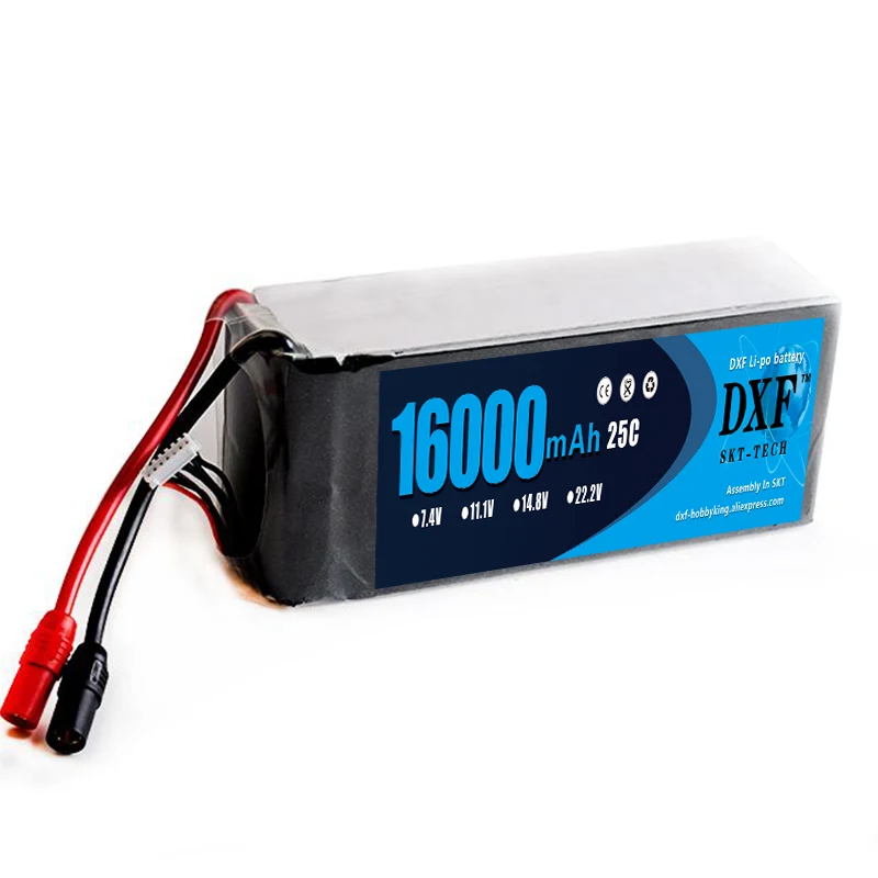 DXF Хорошее качество RC Lipo батарея 16000mAh 14,8 V 4S 25C max60C для RC вертолета автомобиля Bateria Lipo Дрон FPV БПЛА