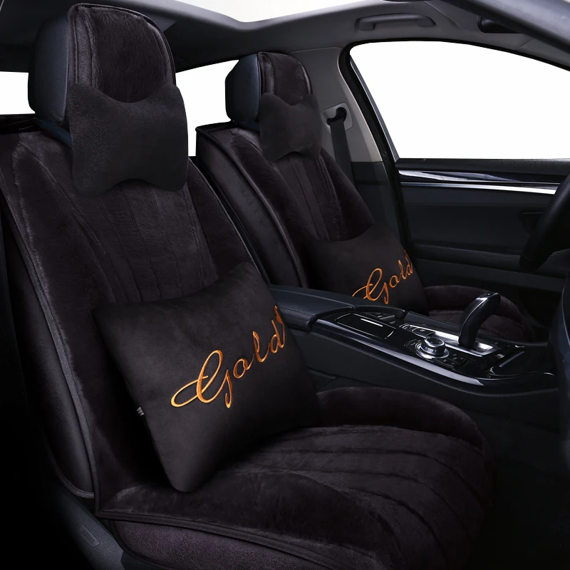 

(Front + Rear)New Plush auto car seat covers For Citroen C3-XR C4 Cactus C2 C3 Aircross SUV DS car accessories car Stickers auto