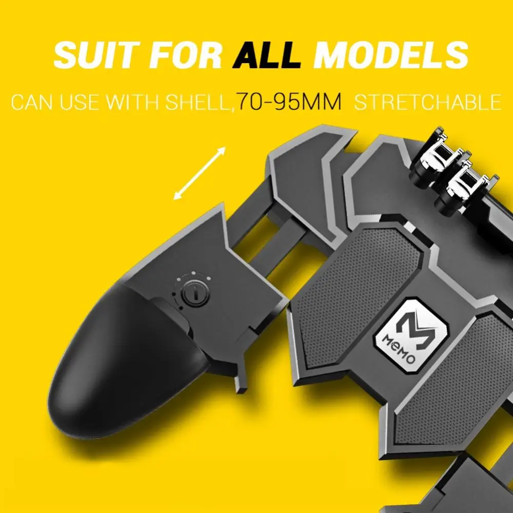  Six Finger All-in-One PUBG Mobile Game Controller Free Fire Key Button Joystick Gamepad L1 R1 PUBG 