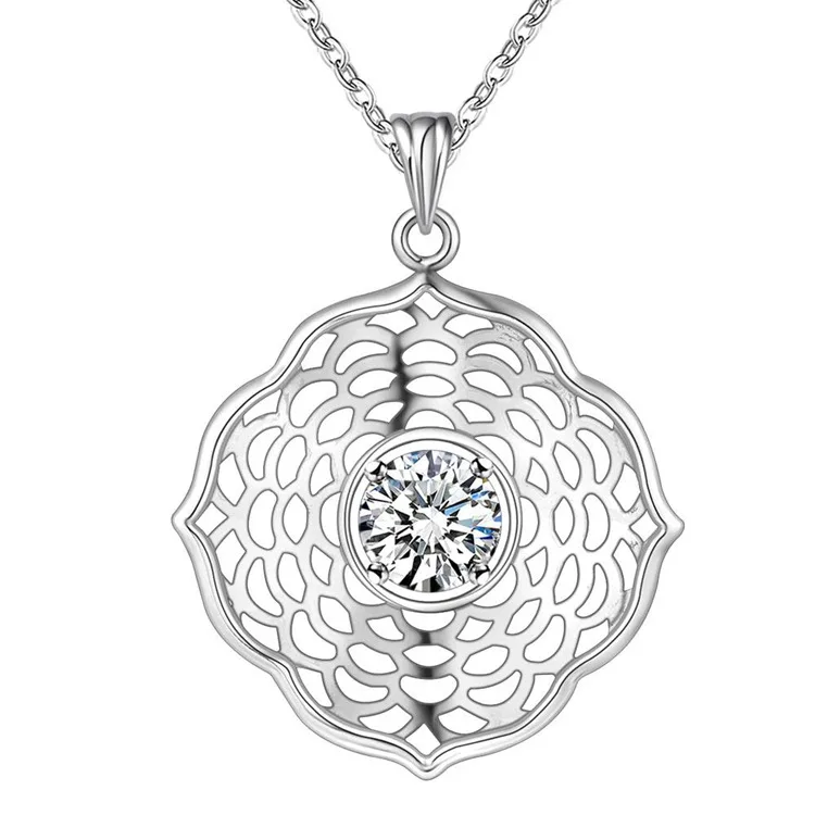 

Classical style Jewelry Nice silver womens Necklace pendant High quality 3 Color WN1933
