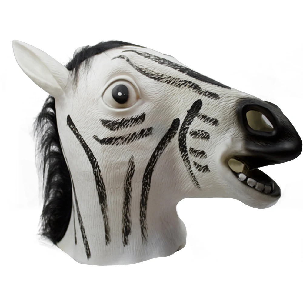 PF 1 шт. маска с головой животного Единорог Лев различные латексные маски для