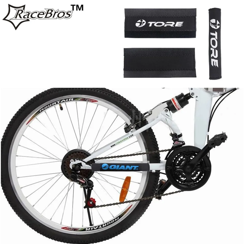 Reflective Chain Protector Mountain Bike Frame stickers Retaining Chain Attached To Single