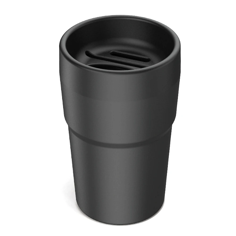 Автомобиль ПЫЛИ Многофункциональный слот для карты мусорное ведро офисный мини-держатель для монет пластиковый контейнер для хранения мусора чашка - Название цвета: Черный