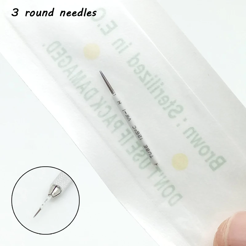 

2018 Sale Agulhas Shading Needle 3rl Tattoo Needles For Microblading Shading Pen Fog Eyebrow Tattoos Permanent Makeup Shade 3d