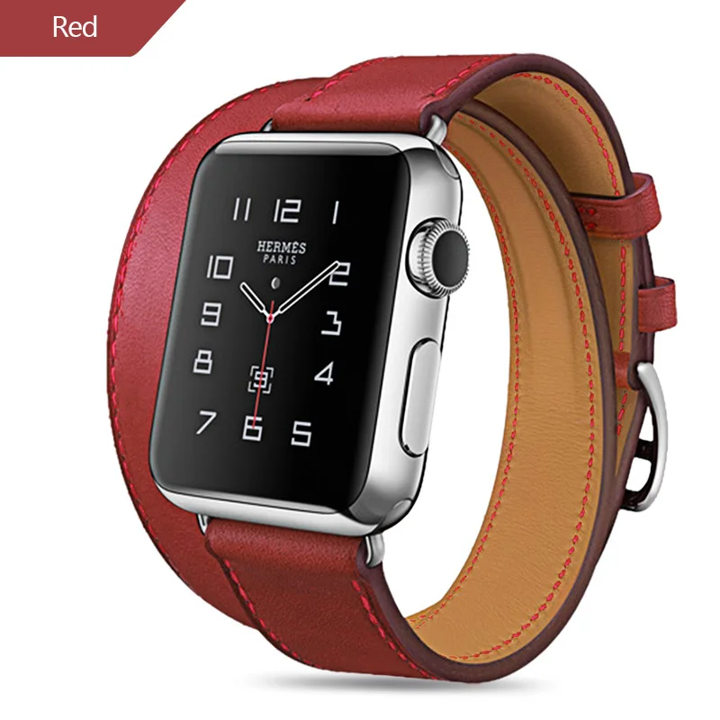 Ремешок кожаный для apple watch 6 Iwatch Series 5 4 3 2 40 мм 44 38 42 мм|Ремешки часов| |