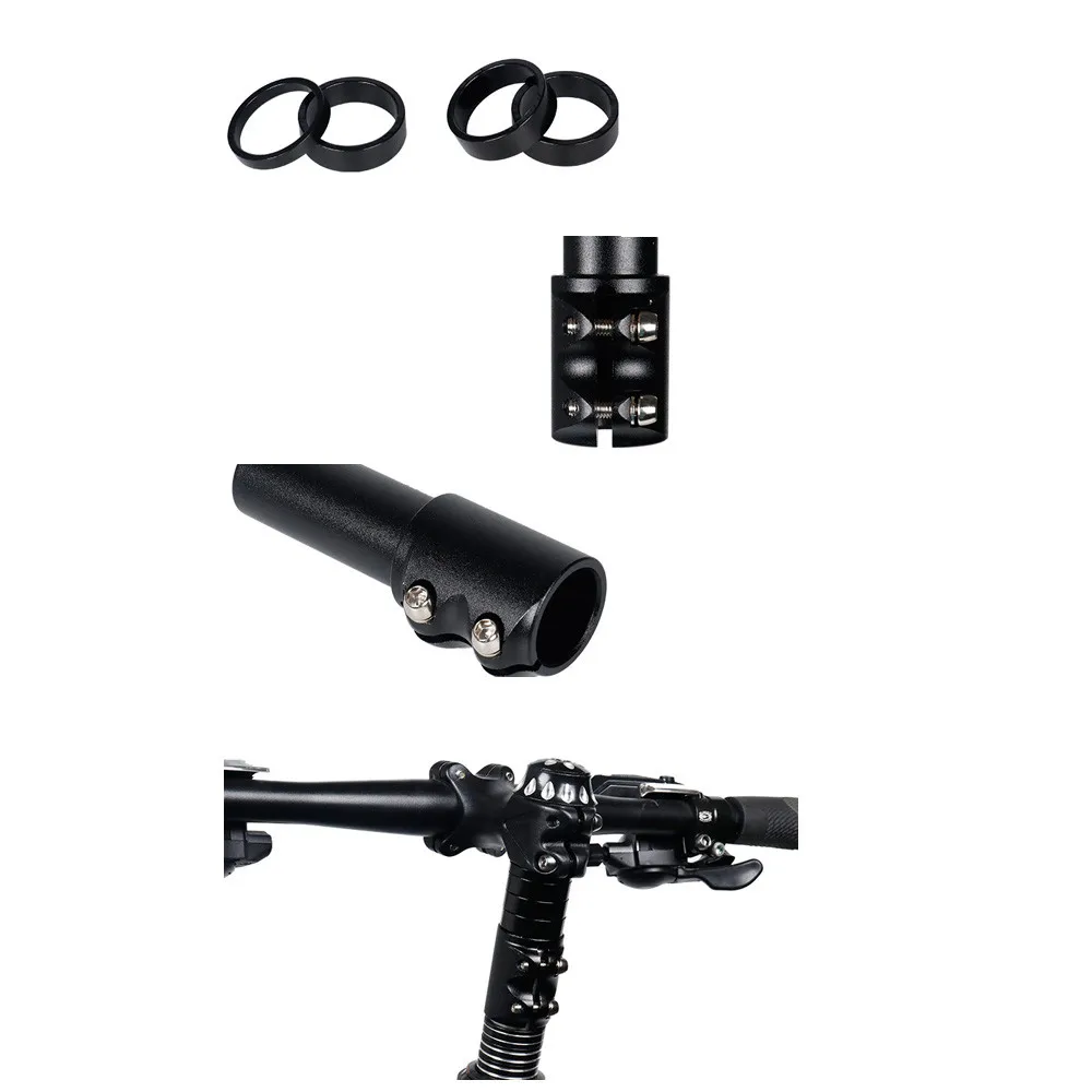 Bicycle Handle Adapter Extender Tube MTB Cross Bike Height Sports Outdoors Cycling Accessories Black Handlebar #3S26 (11)