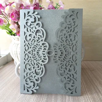 

12/pcs Laser Cut Delicate Carved flowers Romantic Wedding Party Invitation Card Envelope Invitations for Wedding/Business/Party