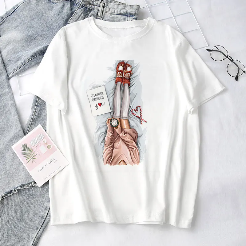 

Women Tshirt Thin Section 2019New Summer Casual Harajuku T Shirt Femme Top Fashion Aesthetic Trend Female T-shirt ariana grande
