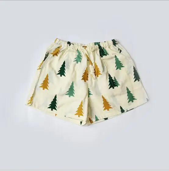 Fdfklak повседневные летние шорты для женщин, пижамные штаны, хлопковые пижамы с принтом, штаны для девочек, пижамы, штаны для сна - Цвет: Christmas tree yello