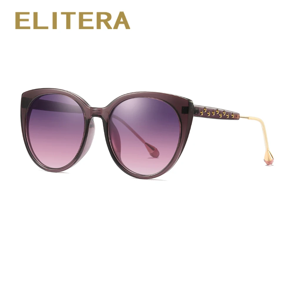 

ELITERA Cat Eye Sunglass Brand Design Polarized Sunglasses for Womens Lady Sun Glasses Female Fashion Eyewear