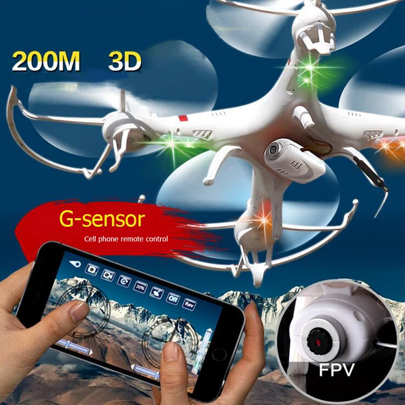 

FPV Quadcopter Kvadrokoptery 4 Channels Helicopter Drohne App Controller Aviao Camera Drones Professional with 100W FPV Camera