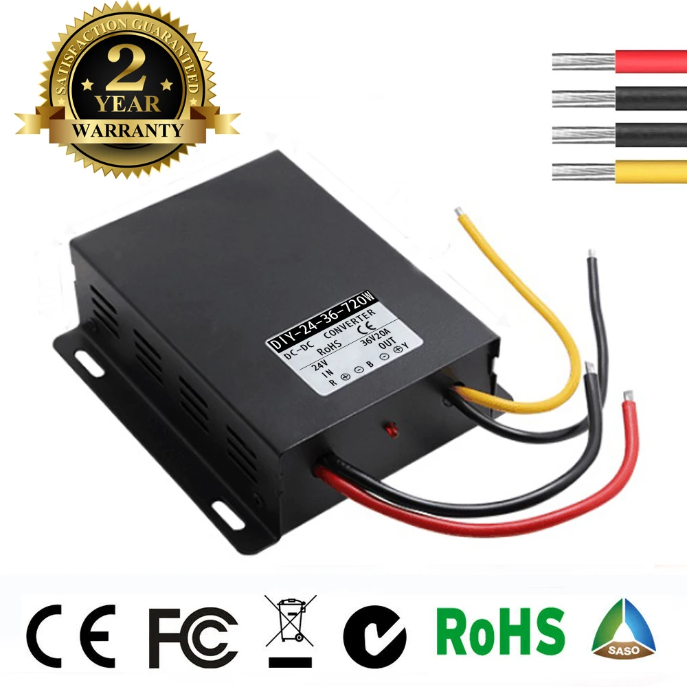 DC 24 V(22 V-35 V) Шаг до DC 36 V 20A 720 W DC преобразователь Regu модуль Boost power