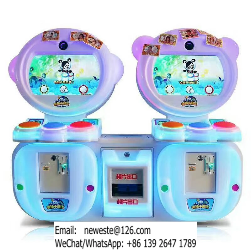 Children Pat Drum Take Picture Photo Arcade Game Machines For Kids In