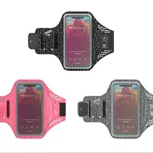 Спортивный наручный чехол мобильный телефон мода держатель на руку смартфон сумки сенсорный экран нарукавники наручные фитнес-ремень оборудования