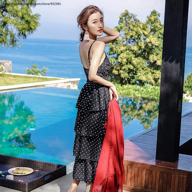 womens black sundress