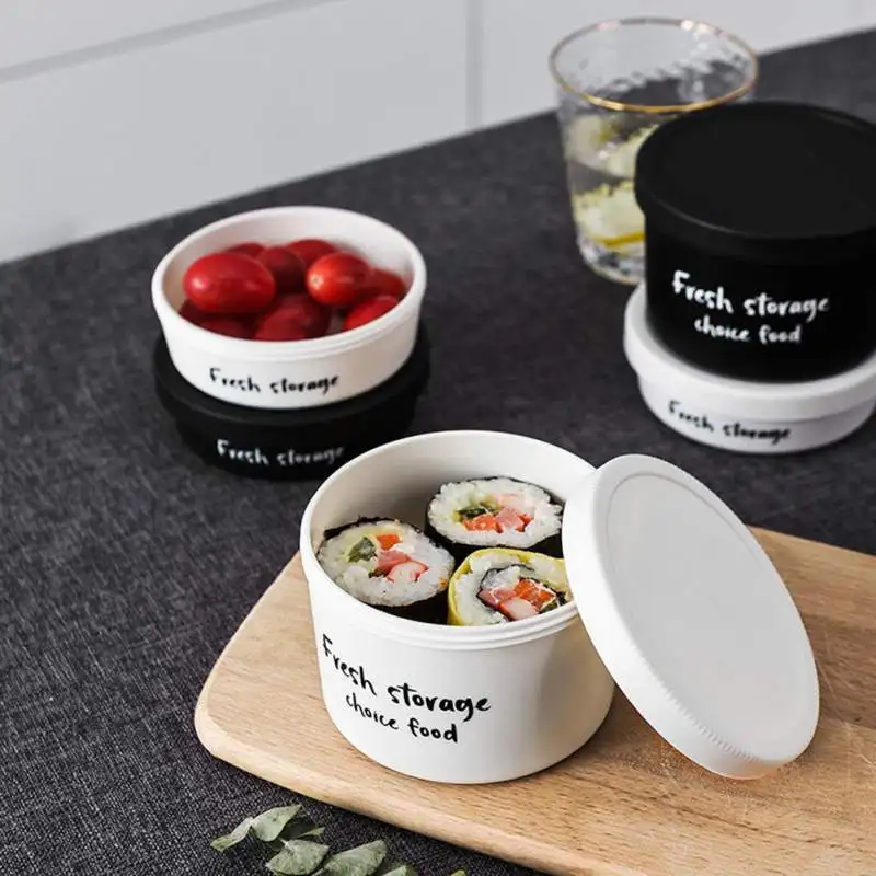 Nordic Simple Kitchen Storage Jar Sealing Food Preservation Fresh Pot Container With Cover Grain Snack Plastic Storage Tank