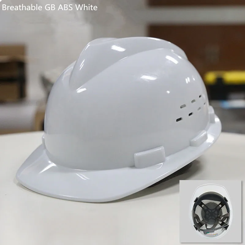 

High-strength ABS Helmet Construction Site Helmet Printing Lead Electrician Summer Breathable Helmet Sunshade Customs GB ABS Cap