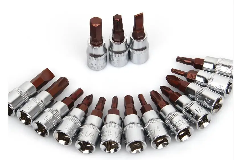 46 шт. Набор торцевых ключей для ремонта автомобиля 1/4 дюйма|set of|set of keysset torque wrenches |