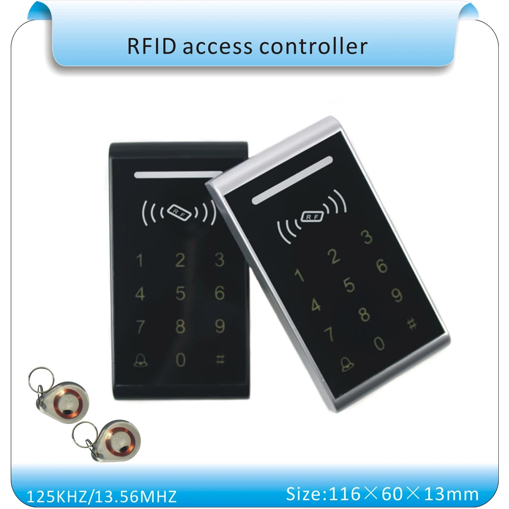 Sy-k3 синий светодиодный сенсорный клавиатура 125 кГц RFID система контроля доступа сенсорный номер клавиатура поддержка wg26 порт+ 10 шт. брелоков