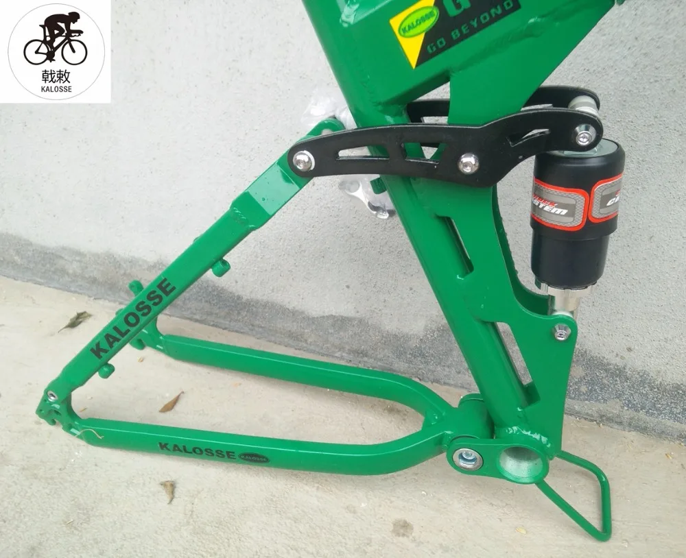 Perfect Kalosse   mountain  bike frame  DIY  colors  Soft-tail  Folding    26*17inch 165mm travel  mountain bicycle  frame 9
