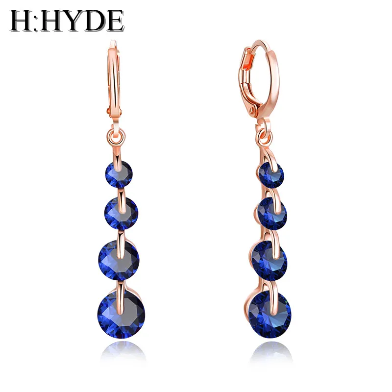 Серьги Подвески H:HYDE женские подвеска для пирсинга с розовым фианитом подарочные