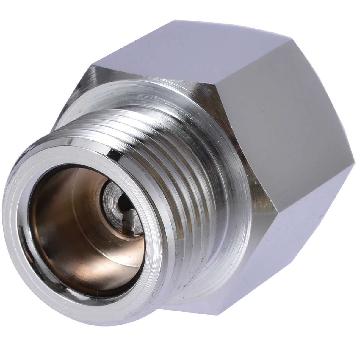 Silver Cylinder Converter Adapter For Aquarium Fish Tank CO2 Regulators Column Aquarium Supplies 3.6cm x 2.5cm