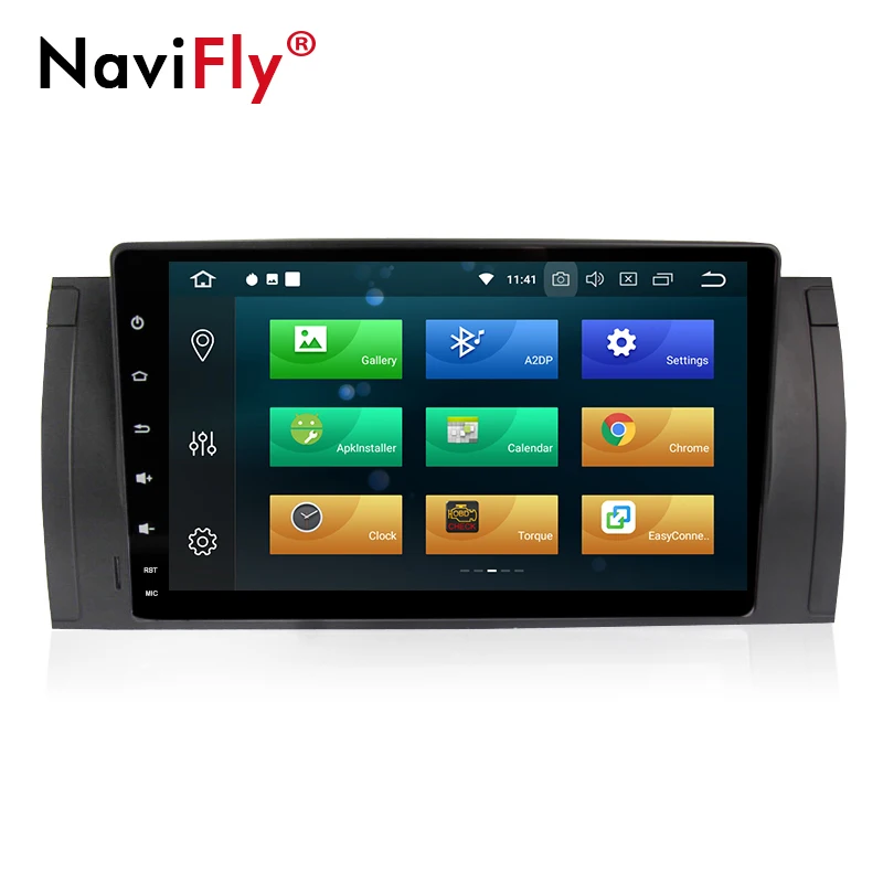 Sale Navifly PX5 android 8.0 octa Core 9 inch HD Car dvd Player GPS Navigation for bmw E39 X5 M5 E53 with DSP IPS BT WIFI 4