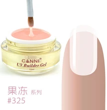 CANNI Wholesale Price Cover pink camouflage jelly nail extension UV Builder Gel Transparent Clear Nail Gel 15ml 25 Color Choice