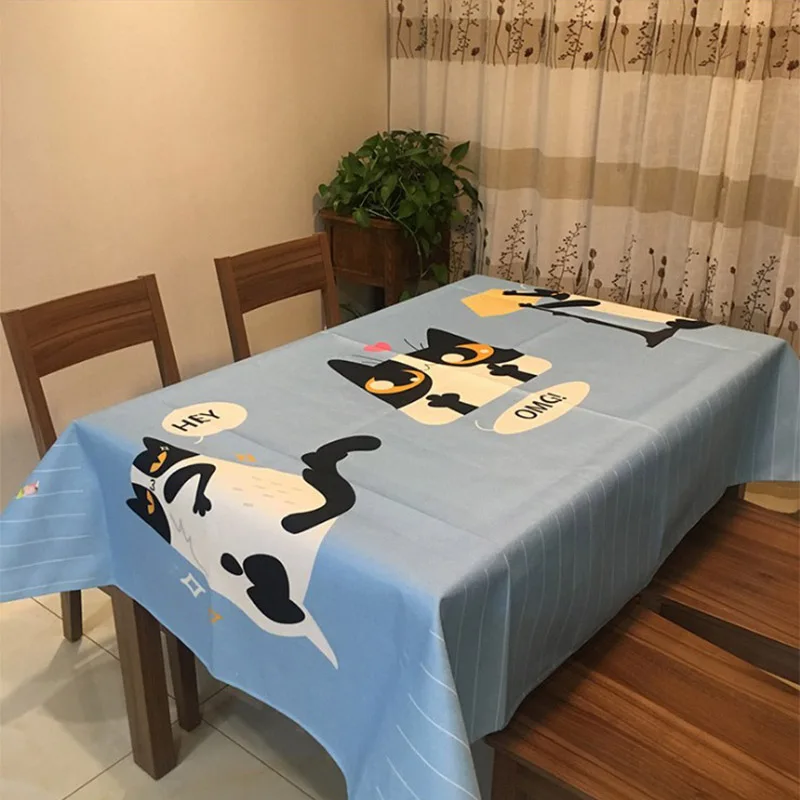 

Tablecloth cat flamingo Dining Table Cover Tea Table Cloth vintage tablecloths table decoration