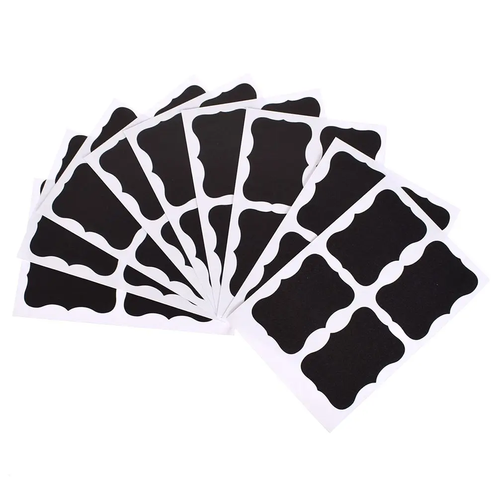 

36Pcs/set PVC Blackboard Sticker Kitchen Craft Stickers for Jars Organizer Can Labels Chalkboard Sticker Home Decor