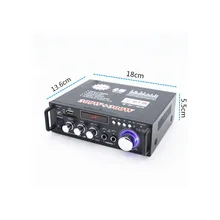 KYYSLB 30 Вт* 2 40 Вт* 2 AV-263/AV253 DC12V AC 220 В стерео Bluetooth усилитель караоке мини домашний аудио автомобильный усилитель USB SD FM
