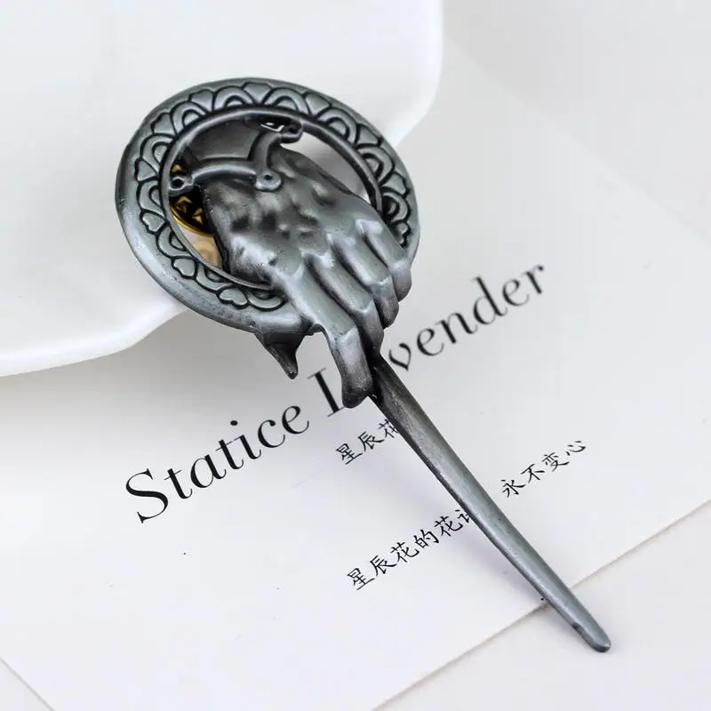 

Game of Thrones Song of Ice and Fire Mockingbird Hand of the King Brooch totem Badge Jewelry Pins for Women and Men Gift