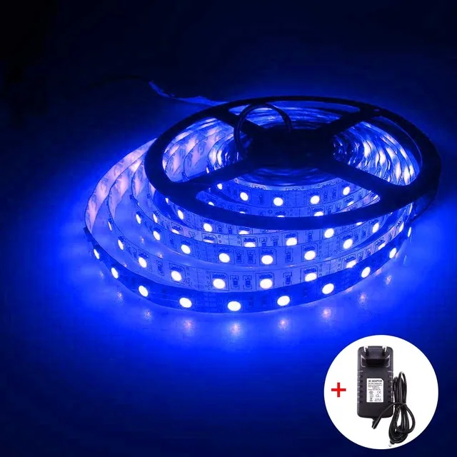 CHINCOLOR LED Strip 5050 Set 5M 300Led ip30 SMD Light 12V RGB with 44Key RGB Controller and 3A Power Adapter red blue white (9)