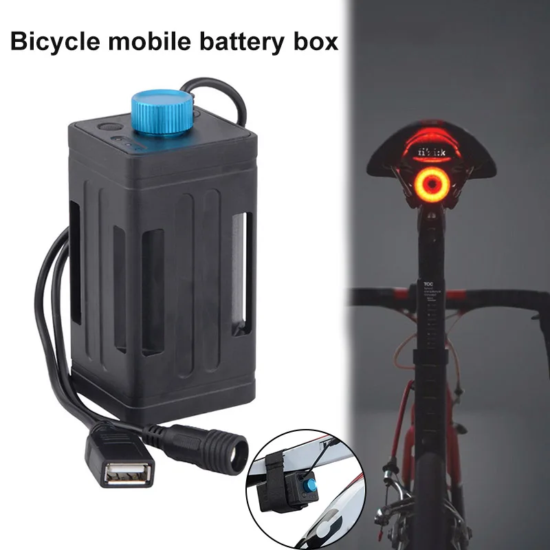 Best Bike Bicycle Battery Case Waterproof USB 8.4V Battery Box Fit for 4 x 18650 Batteries BHD2 3