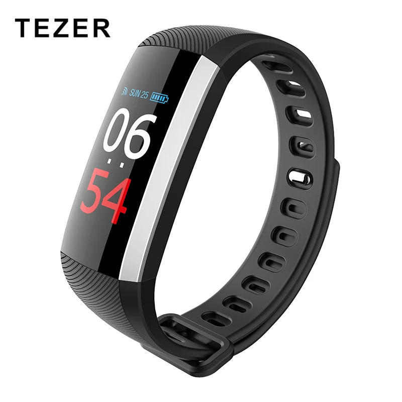 

TEZER R19 Color LCD OLED Screen Smart band Blood Pressure Heart Rate Monitor Fitness Tracker Blood Oxygen Bracelet message push