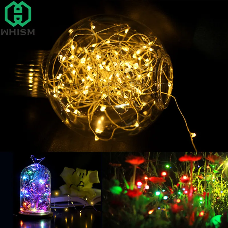 30//50//100 LED Wire String Lights Fairy Xmas Party Decor Holiday Wedding Supplies