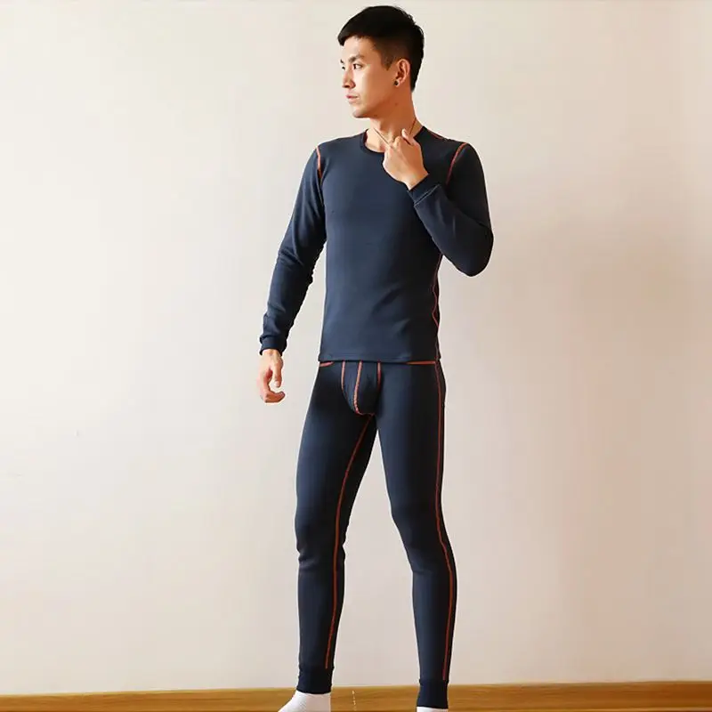 2018 Real Sale Elastic Waist Pajamas Men Men's Thermal Underwear Suit