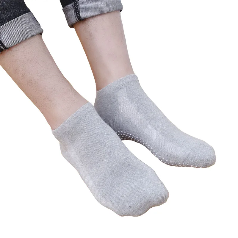 2 пары/партия, мужские хлопковые нескользящие носки для йоги, нескользящие носки для пилатеса, фитнеса, упражнений, носки-тапочки, дышащие домашние носки, размер 39-44