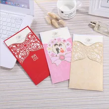 100 шт красное золото фиолетовый лазерная резка, для свадьбы Пригласительные открытки кружева цветок поздравительная открытка на заказ День благодарения Свадебная вечеринка украшение