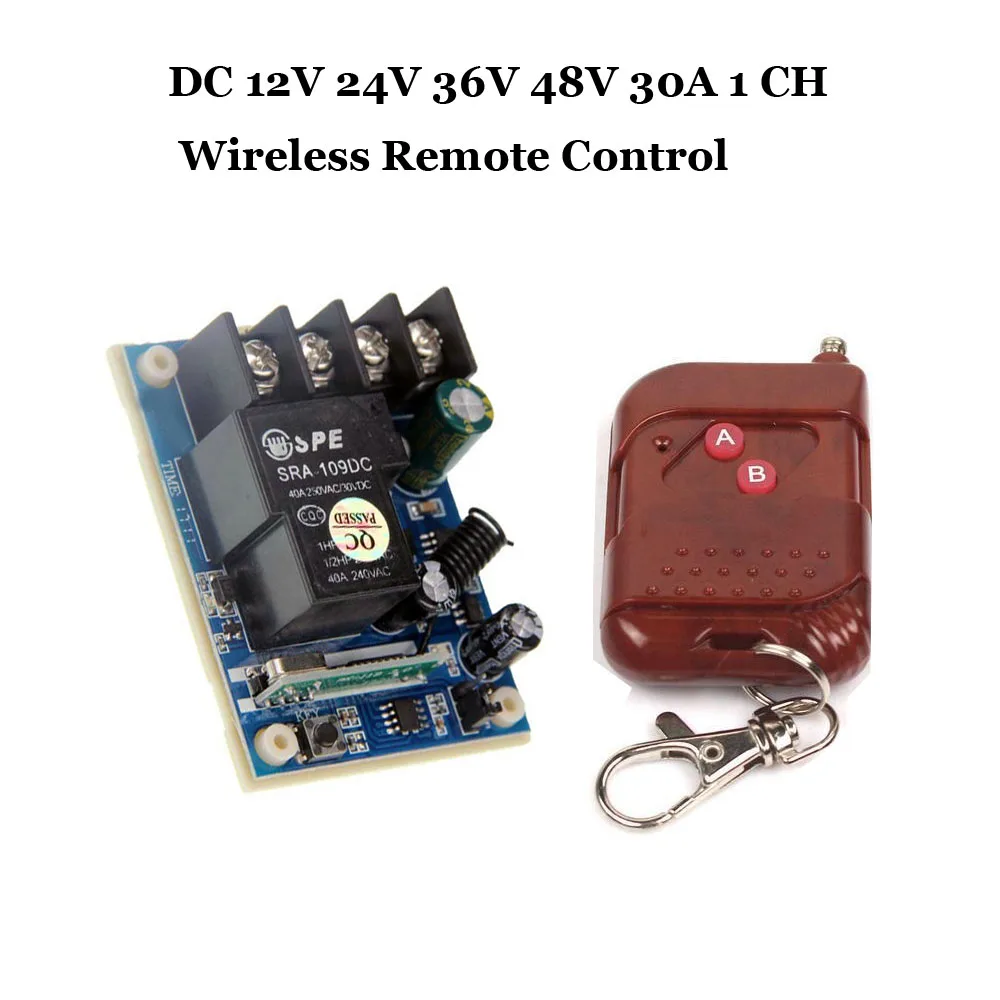 

DC12V-48V 1 CH Wireless Remote Control Switch