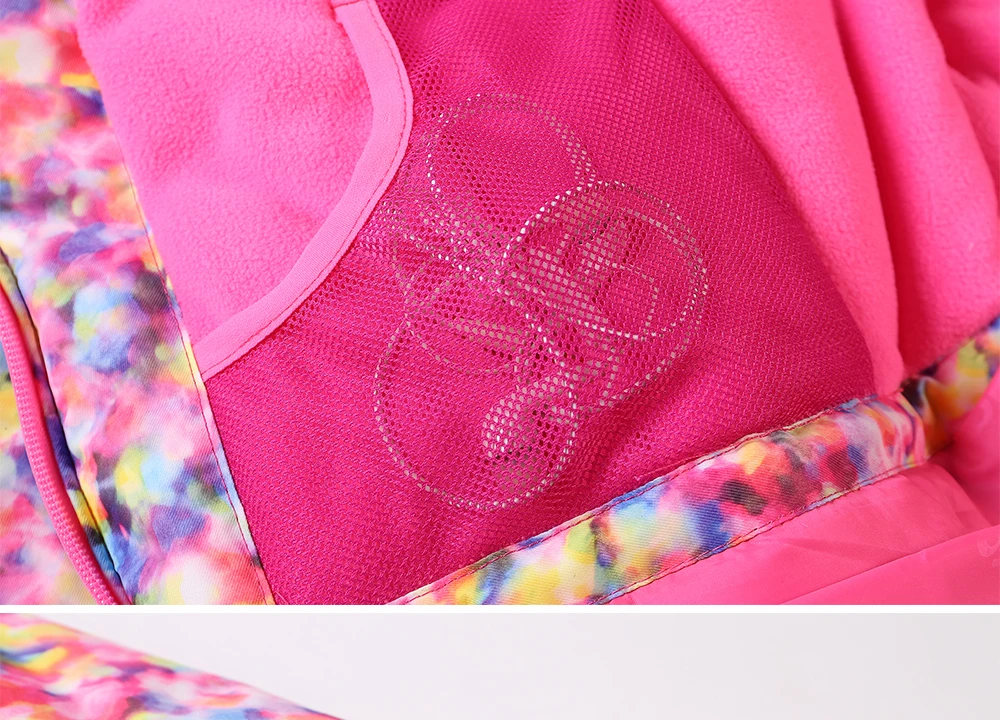 Dollplus/Зимний спортивный лыжный костюм для девочек; теплая верхняя одежда для детей; комплект одежды; ветрозащитная куртка+ брюки; комплекты для детей-подростков