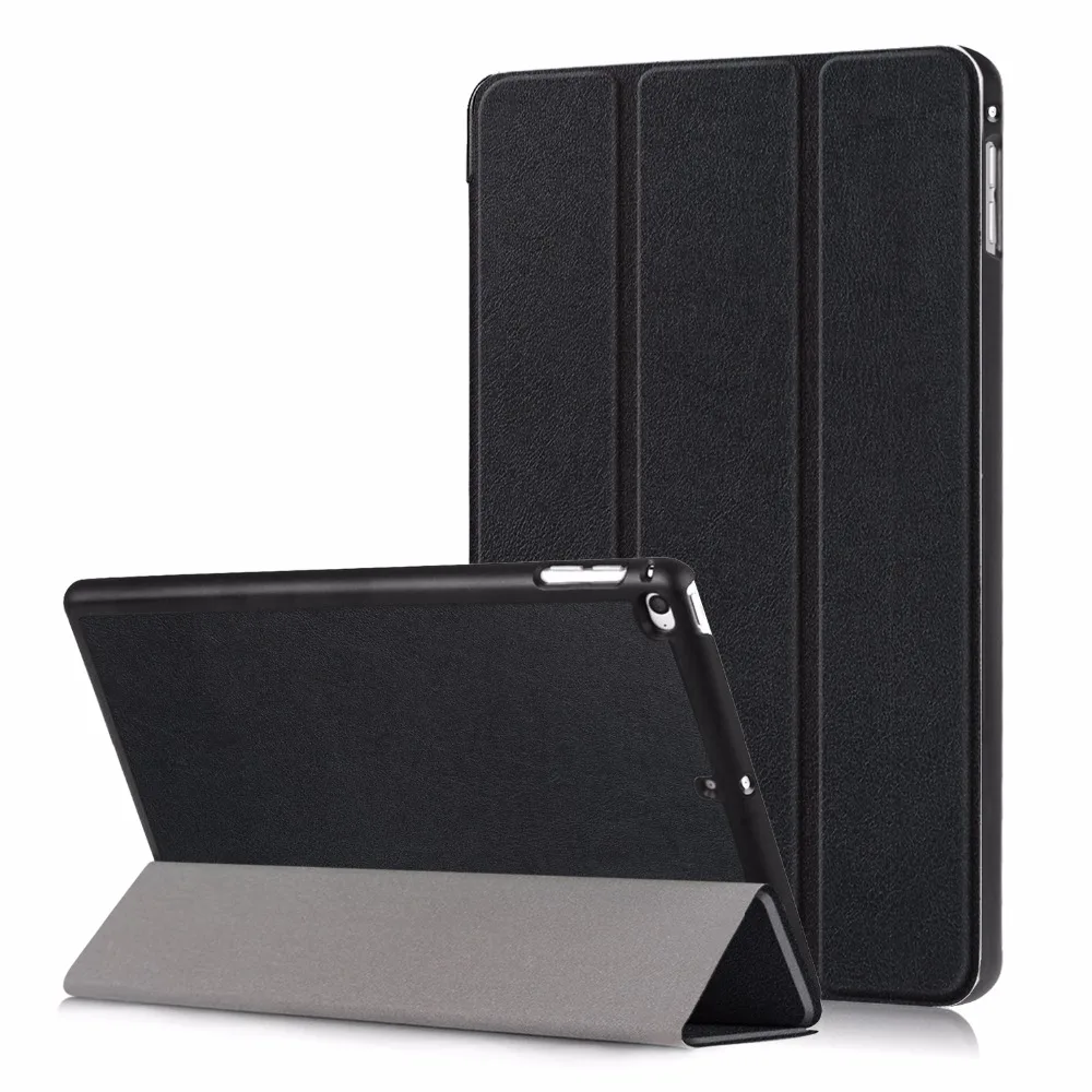 50 шт./лот Advanced Three fold Solid color Тонкий кожаный кошелек чехол для Apple iPad mini 4 5 защитный чехол