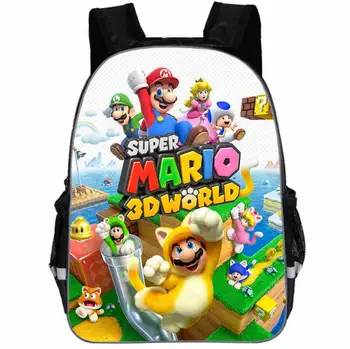 

Super Mario Backpack Animal Anime Game Sonic Bros Casual Personalized School Bags Toddler Boys Girls Teenager Mochila Bolsa